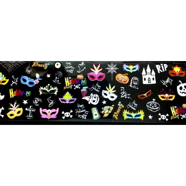 Folii de transfer cu modele de Halloween F203